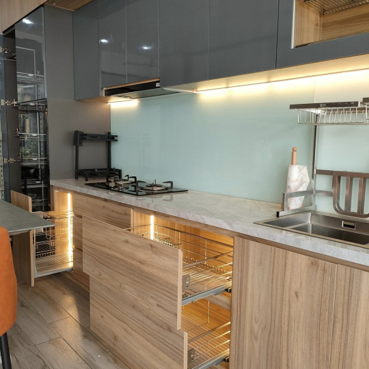 Tủ Bếp Gỗ Cao Cấp Hiện Đại